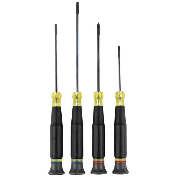 Klein Tools 85615 Precision Screwdriver Set, Slotted, and Phillips 4-Piece