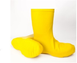 RADNOR 3X Yellow 12" Latex Overboots (1 Pair)