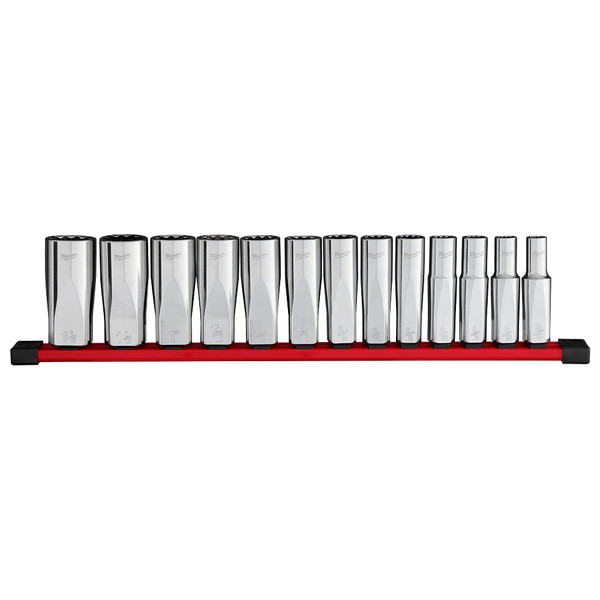 Milwaukee 48-22-9424 12pt Deep Well Socket Set - SAE