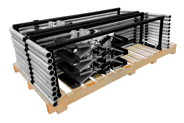 Frontline GUS05HDG Frontline Universal 5' Guardrails with Bases Complete Kit (50')
