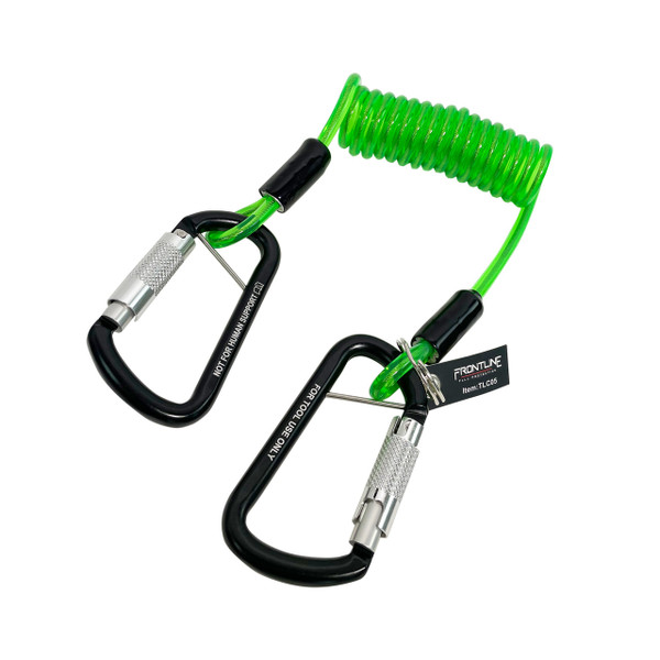 Frontline TLC05 Frontline TLC05 ToolGrip Coil Tool Tether 5 lbs with Double Self-locking Aluminum Carabiner