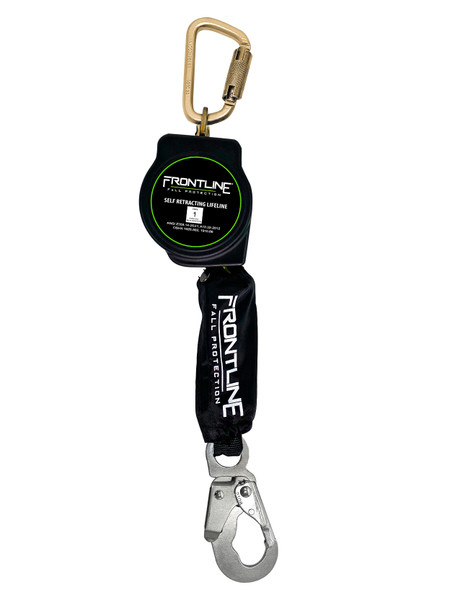 Frontline RPA12S Frontline RPAS Aramid Fiber Web Single Leg SRL with Steel Snap Hook End