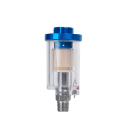 Midland Metal AF1 Air Line Filter, 1/4 in FNPT Inlet, 1/4 in MNPT Outlet, Aluminum, Steel, Copper, Polymer