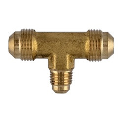 ANDERSON METALS 04059-101004 Reducing Branch Tee, 5/8-in Male Flared x 5/8-in Male Flared x 1/4-in Male Flared, Brass