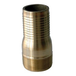 BUCHANAN RUBBER CNT-075-B Combination Nipple, 3/4 in Hose Barbed x 3/4 in MPT, Brass