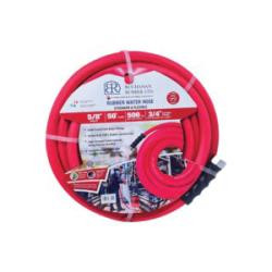 BUCHANAN RUBBER OPPWR-063-150GH50 Water Hose with Fittings, 5/8 in Nominal, 50 ft L, 150 psi, Rubber Tube, Red