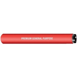 BUCHANAN RUBBER PREM-150-250 Premium General Purpose Non-Conductive Hose, 100 ft L, 250 psi, Nitrile Rubber Tube, Red