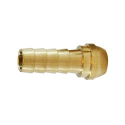 CHAMPION BRASS 29FS-56S Ball End Swivel Adapter Stem Only, 5/16-in Hose Barb x 3/8-in Female NPSM, Brass