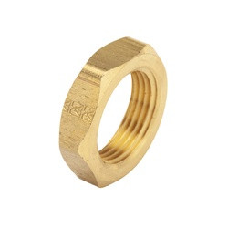 MID-AMERICA FITTINGS 111-12 Hex Locknut, 3/4-in NPSL, Brass