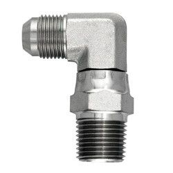 Midland Metal 2501-S-08-08 Swivel Elbow, 1/2-in Male JIC x 1/2-in Male NPTF Swivel, Steel