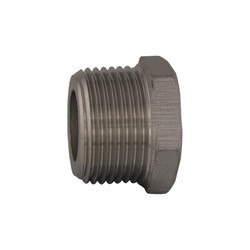 Midland Metal 62633MS SP-114 Cored Hex Head Plug, 1/2-in Male NPT, Stainless Steel, 150 lb