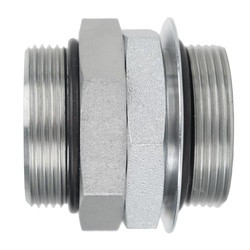 Midland Metal 6403AO24 Adjustable Union, 1-1/2-in Male Adjustable O-Ring Boss x 1-1/2-in Male Adjustable O-Ring Boss, Steel