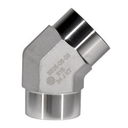 STAINLESS ADAPTERS SS5505-04-04 45-deg Female Pipe Elbow, 1/4-in Female NPTF x 1/4-in Female NPTF, Stainless Steel