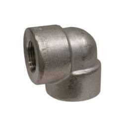 Midland Metal 103108 90 deg Elbow, 2 in FPT x 2 in FPT, Stainless Steel, 3000 lb