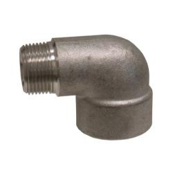 Midland Metal 103165 90 deg Street Elbow, 1 in Threaded x 1 in Threaded, Stainless Steel, 3000 lb