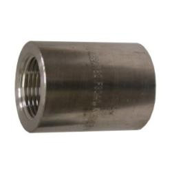 Midland Metal 103412 Coupling, 3/8 in FPT x 3/8 in FPT, Stainless Steel, 3000 lb