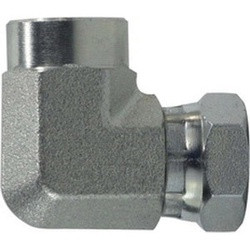 Midland Metal 15021612 90-deg Swivel Elbow, 1-in Female NPTF x 3/4-in Female NPSM, Steel