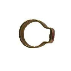 Midland Metal 15300005 1-Ear Hose Clamp, 1/4 in Nominal, Carbon Steel