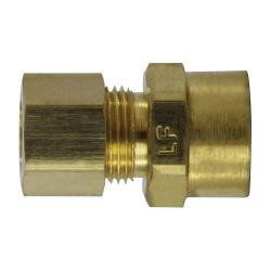 ANDERSON METALS 700086-0410 Sweat Adapter, 1/4-in Compression x 5/8-in Sweat, Lead-Free Brass