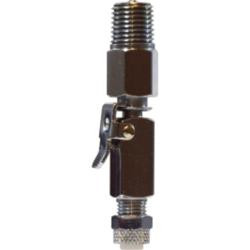 Midland Metal 20439 Double End Shut-off Connector, 3/8 in Tube OD x 1/4 in MPT, Brass