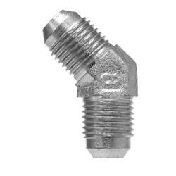 Midland Metal 250416 45-deg Union Elbow, 1-in Male JIC x 1-in Male JIC, Steel