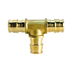 Midland Metal 35044CE Cold Expansion Union Tee, 1-in Cold-Expansion PEX x 1-in Cold-Expansion PEX x 1-in Cold-Expansion PEX, Lead-Free Brass