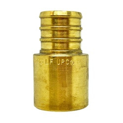 Midland Metal 35063S Adapter, 1/2-in PEX x 1/2-in Female Sweat, Lead-Free Brass