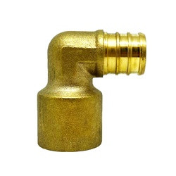 Midland Metal 35074S Sweat Elbow, 3/4-in PEX x 3/4-in Female Sweat, Lead-Free Brass