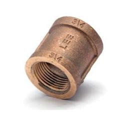 Midland Metal 44458LFUSA Reducing Coupling, 2-in Female NPT x 1/2-in Female NPT, Lead-Free Bronze