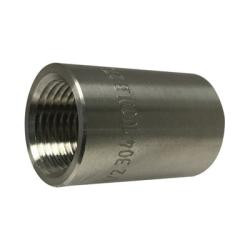 Midland Metal 63418B1 Barstock Coupling, 2 in FPT x 2 in FPT, Stainless Steel, 1000 lb