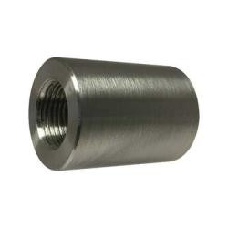 Midland Metal 63434B1 Barstock Reducing Coupling, 1/2 in FPT x 1/4 in FPT, Stainless Steel, 1000 lb