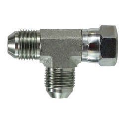 Midland Metal 6602-32-32-32 Swivel Run Tee, 2-in Male JIC x 2-in Female JIC Swivel x 2-in Male JIC, Steel