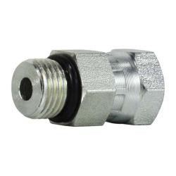 Midland Metal 6900O3232 Straight Swivel Adapter, 2-in Male O-Ring Boss x 2-in Female NPSM Swivel, Steel