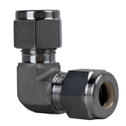Midland Metal Mid-Lok Mid-Lok SSC25001616 90-deg Union Elbow, 1-in Tube x 1-in Tube, Stainless Steel