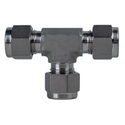 Midland Metal Mid-Lok Mid-Lok SSC26031616 Union Tee, 1-in Tube x 1-in Tube x 1-in Tube, Stainless Steel