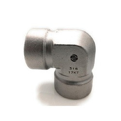 STAINLESS ADAPTERS SS5504-20-20 90-deg Female Pipe Elbow, 1-1/4-in Female NPTF x 1-1/4-in Female NPTF, Stainless Steel