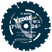 Bosch DCB724B3 3 pc. 7-1/4 In. 24 Tooth Edge Circular Saw Blades for Framing (Bulk)
