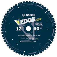 Bosch DCB1260 12 In. 60 Tooth Edge Circular Saw Blade for Fine Finish