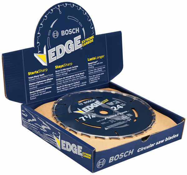 Bosch DCB724C10 10 pc. 7-1/4 In. 24 Tooth Edge Circular Saw Blades for Framing