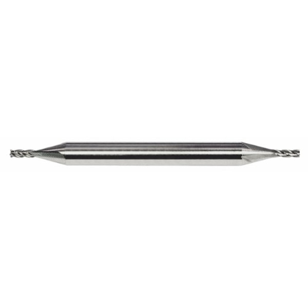 Alfa Tools DE51424S 5/64 HSS Miniature Double End Mill 4 Flute Stub