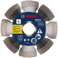 Bosch DB441C 4 In. Premium Segmented Rim Diamond Blade for Universal Rough Cuts