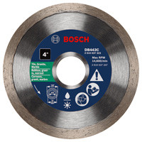 Bosch DB443C 4 In. Premium Continuous Rim Diamond Blade for Clean Cuts