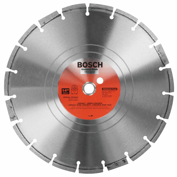Bosch DB1465 14 In. Premium Segmented Rim Diamond Blade for Soft Materials
