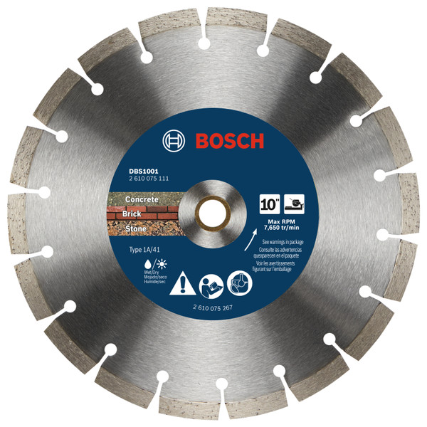 Bosch DBS1001 10 In. Segmented Rim Blade
