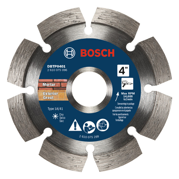 Bosch DBTP0401 4 In. Segmented Tuckpointing Blade