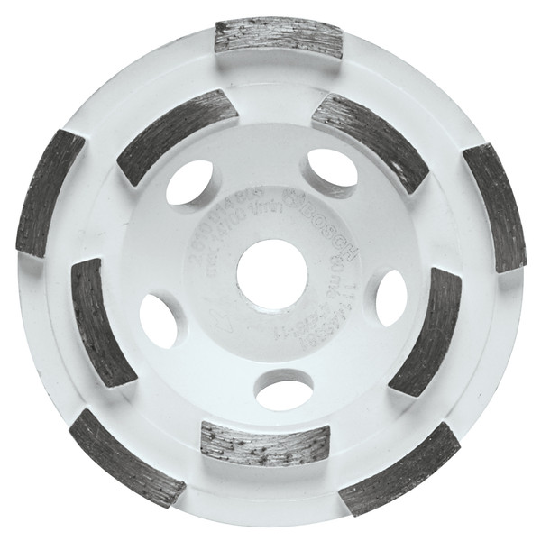 Bosch DCDR0402 4 In. Double Row Hubbed Diamond Cup Wheel