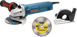 Bosch 18DC-4K 4-1/2 In. 7.5 A Small Angle Grinder Concrete Cutting Kit
