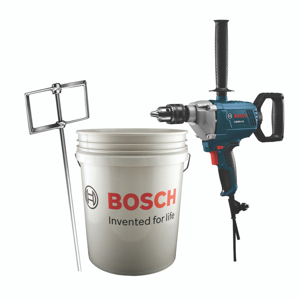 Bosch GBM9-16B 5/8 In. Mud Mixer with Bucket Combo