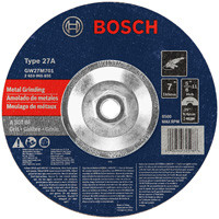 Bosch GW27M701 7 In. 1/4 In. 5/8-11 In. Arbor Type 27 30 Grit Grinding Abrasive Wheel