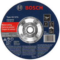 Bosch CG27M701 7 In. 1/8 In. 5/8-11 In. Arbor Type 27 24 Grit Light Grinding/Metal Cutting Abrasive Wheel